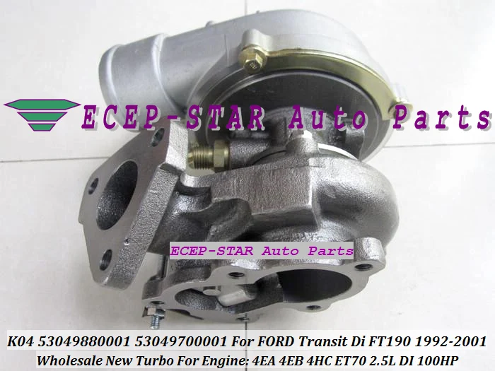 K04 53049880001 53049700001 53049700006 Turbo для Ford Transit FT190 1992 01 LDV Limited Convoy 4EA 4EB 4HC ET70 2.5L 100HP|turbine