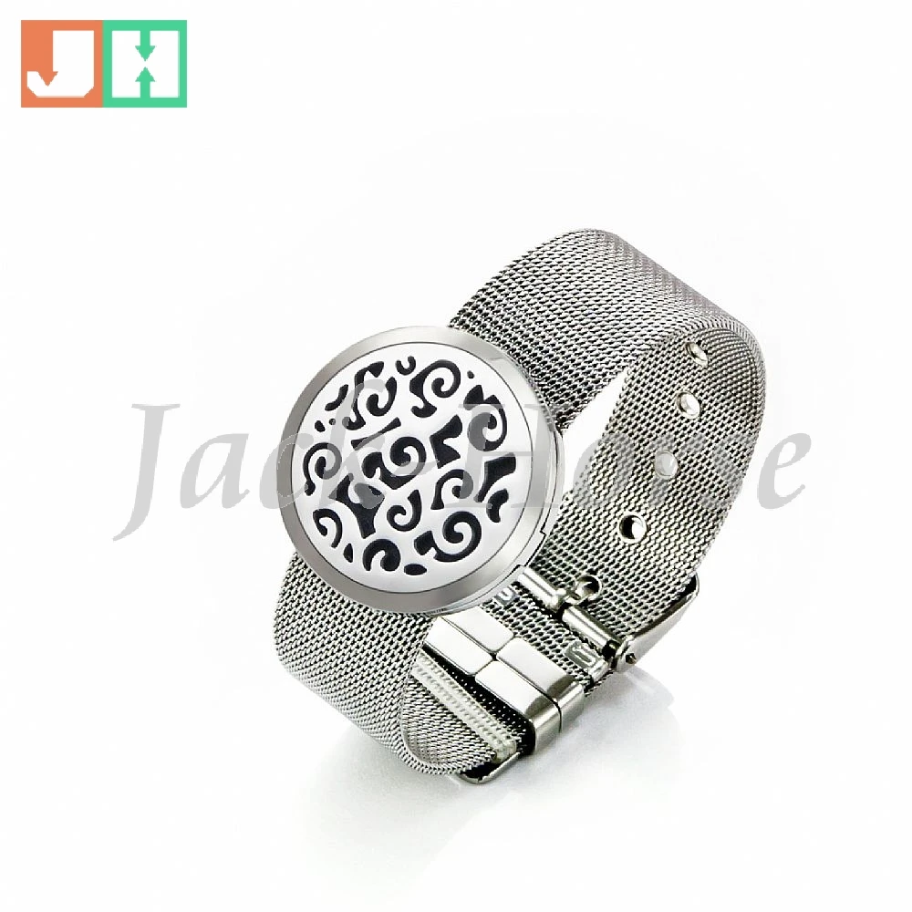 Stainless Steel Essential Oil Diffuser Bracelet Perfume locket strap