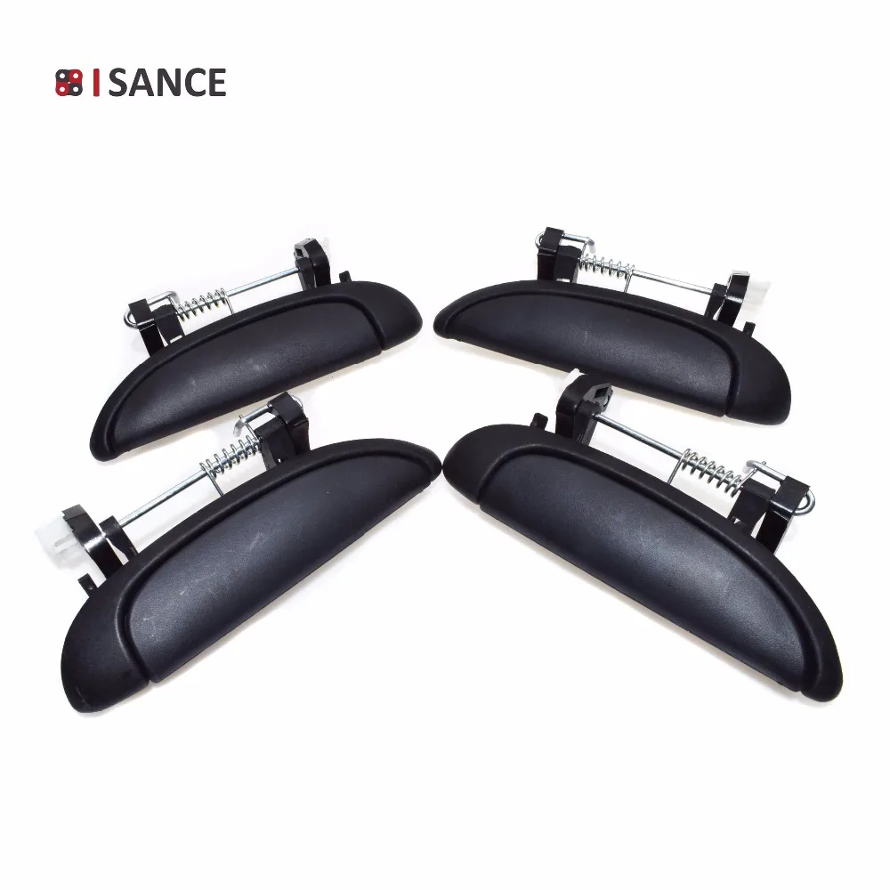 

ISANCE Outer Outside Door Handle Front or Rear Left & Right 4pcs For Renault Clio II Megane Scenic Dacia Logan Sandero