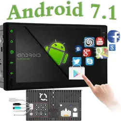 EinCar стерео Android 7,1 в тире навигации 7 дюймов Сенсорный экран автомобиля без dvd-плеер автомобиля gps аудио радио двойной Din голову