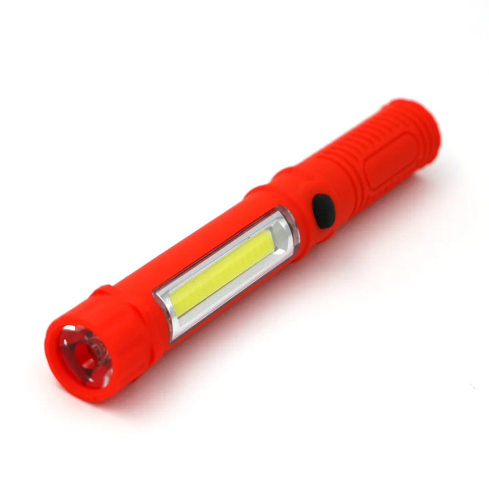 

Multifunction red Super Bright COB LED Pocket Pen Light Inspection Work Light Work Torch Mini Pen Flashlight OC08
