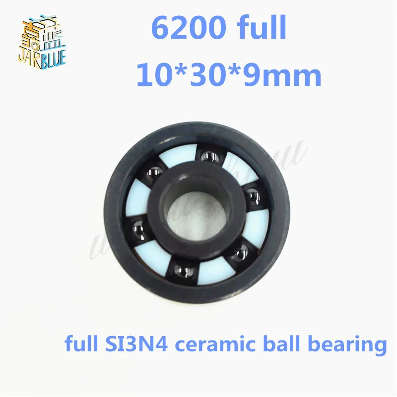 Free shipping 6200 full SI3N4 ceramic deep groove ball bearing