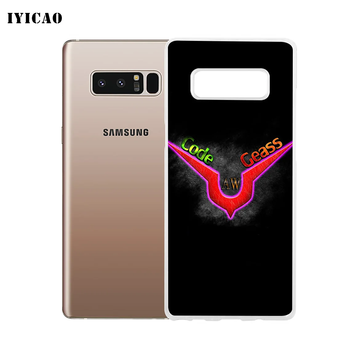 IYICAO код Geass логотип мягкий силиконовый чехол для телефона Samsung A5 A6 Plus A7 A8 A9 J3 J5 J7 Note 8