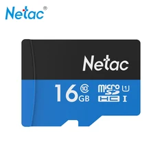 Netac P500 Class 10 16 г 32 г 64 г 128 г Micro SDHC карты флэш-памяти TF карты хранения данных UHS-1 высокое Скорость до 80 МБ/с. TF карты
