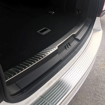 

For Ford Expedition 2018 Exterior Rear Trunk Boot Bumper Guard Molding Trim Protector Stainless Steel car accessories