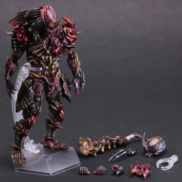 

27cm Predator Figure Alien Hunter Primevil Play Arts Kai PVC Action Figure Toys Collectors Model With Box