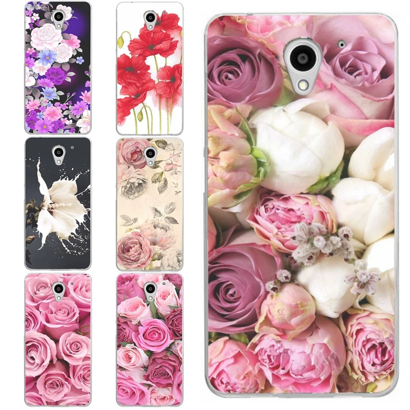 For ZTE A510 Fashion Colorful Flower Flora Smile Face Painted Cute Pattern Clear Soft TPU Silicone Case B078 |