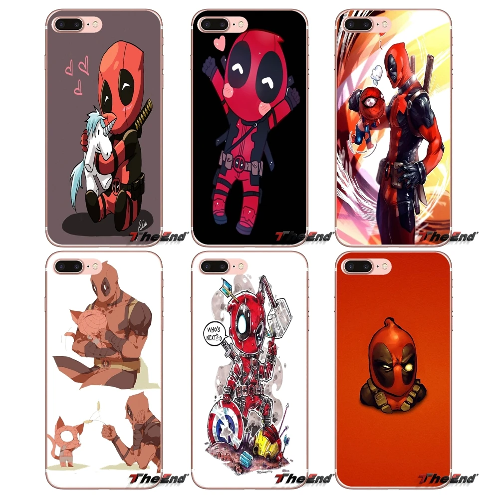 

chibi dead pool Anime Deadpool Phone Case For iPhone X 4 4S 5 5S 5C SE 6 6S 7 8 Plus Samsung Galaxy J1 J3 J5 J7 A3 A5 2016 2017