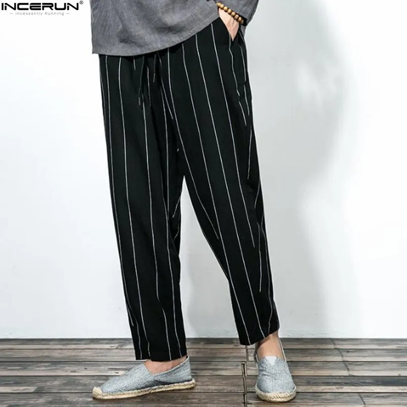 men's pants with stripe down side