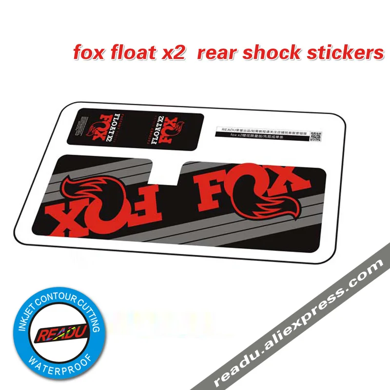 Новинка 2017 FOX float x2 Задний амортизатор защитные наклейки для MTB горный велосипед race Велосипеды am, DH наклейки Dirt Бесплатная доставка