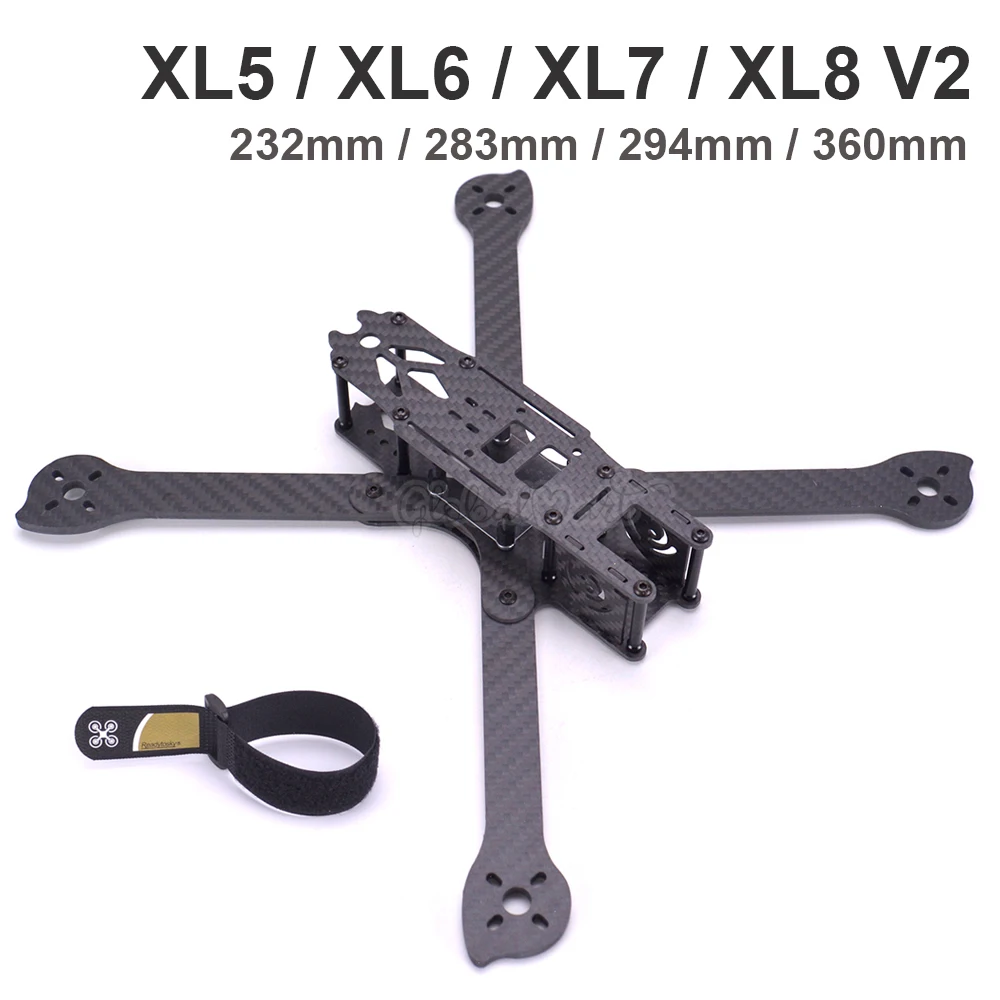 3K полностью углеродное волокно True X XL5 V2 232 мм/XL6 283 мм/XL7 294 мм/XL8 360 мм w/ 4 arm рама для