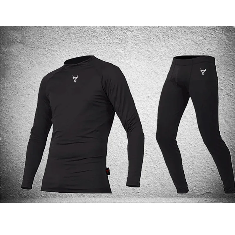 2017 Underwear Men Cotton Thermal Underwear Set Motorcycle Skiing