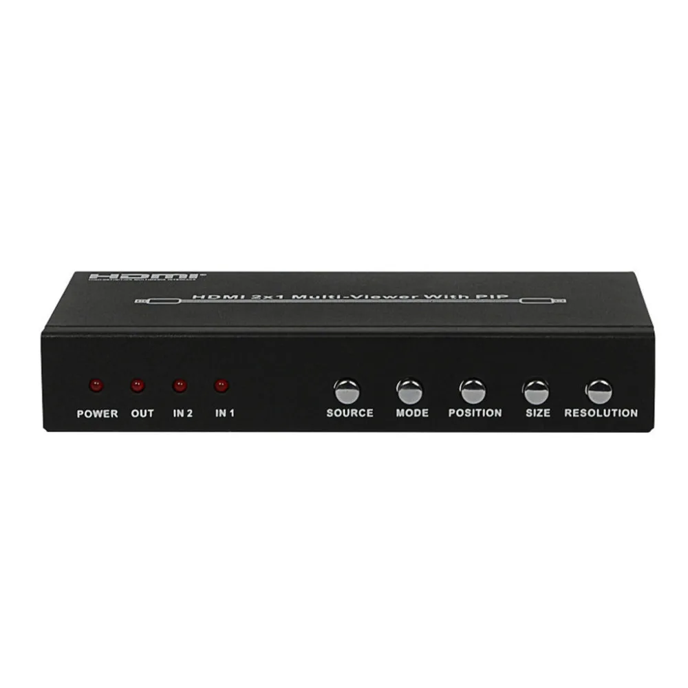 Adaptador Triplicador Hdmi com Portas Tela de Imagem Dupla 2x1 sem Costura Conversor Pop 1080p Não é Tela Preta - Imagem 2
