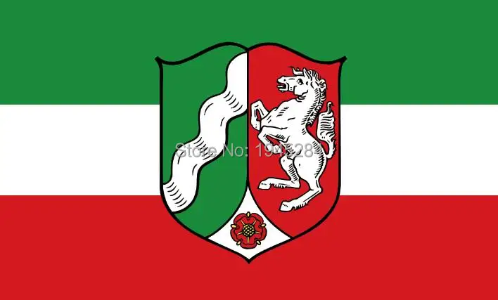 Флаг северной части Рейн-Вестфалия Германия государственный флаг новинка 3x5