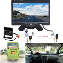 Водонепроницаемый 12 В Автомобиля ИК Заднего Вида Wireless Backup Camera Kit + 7 “420 ТВ lineTFT ЖК-Монитор для Автомобиля/Ван