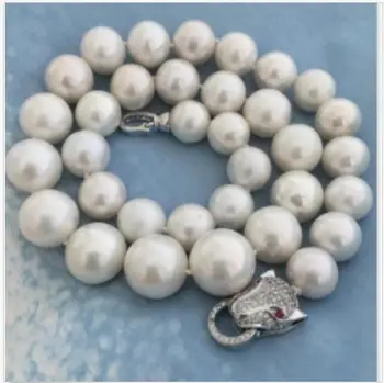 

classic round south sea 13-15mm white pearl necklace 18inch