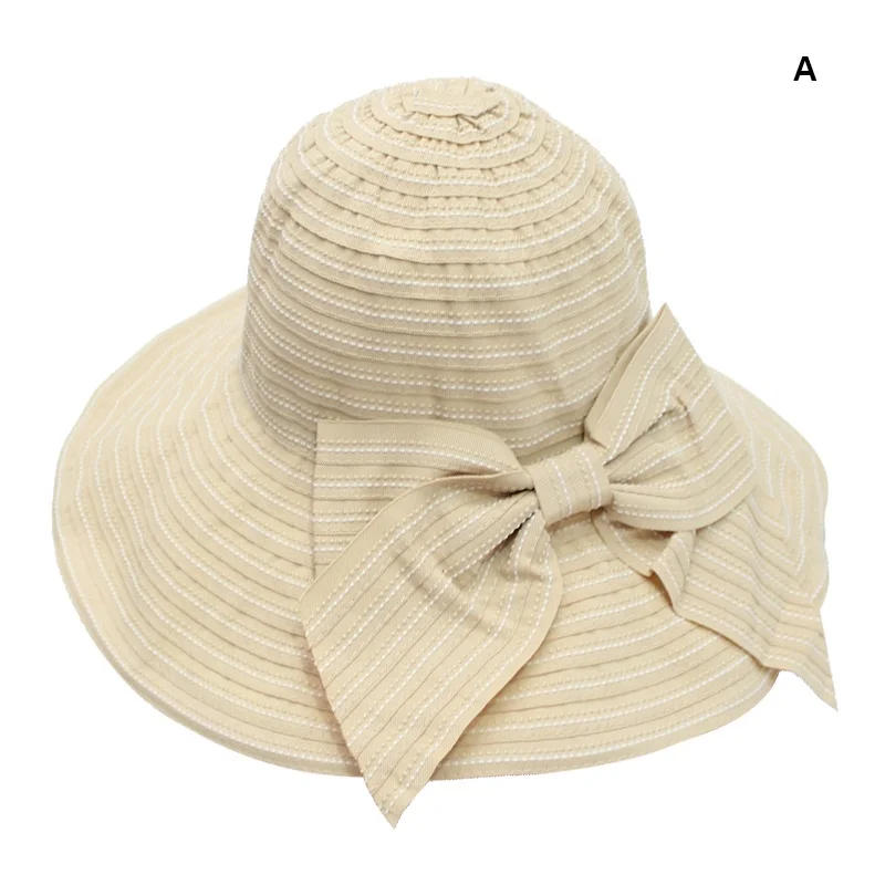 Sombrero Mujer повседневные универсальные шляпы от солнца однотонные Gorras цвет Солнцезащитный складной соломенный бантик хлопок сладкий шляпа от солнца