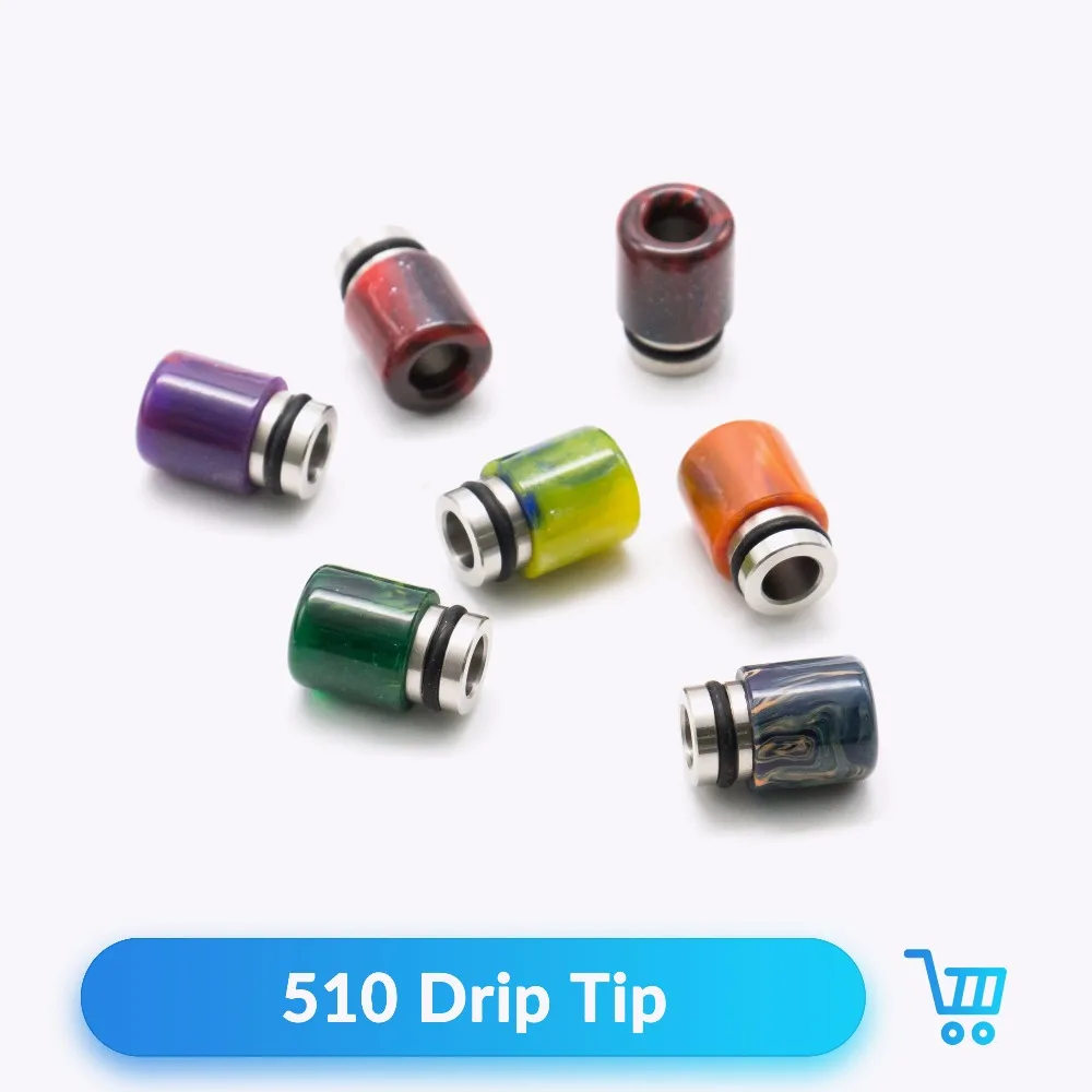 

Quartz Banger 1pc 510 Resin Drip Tip Epoxy for V8 RDTA Tank Vaporizer Atomizer Vape 510 Mouthpieces E Cigarette Accessories