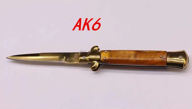 Складной нож итальянский AKC godfather 440C оболочка 58HRC Высокое качество открытый портативный складной нож походные тактические ножи