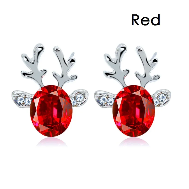 Quasimodo Christmas Earrings Santa Claus Studs Inlaid With Zircon For Women Christmas Decorations Female Christmas Party Jewelry (12)