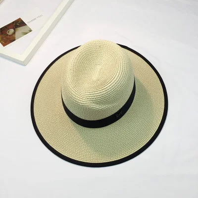 Ozyc Лидер продаж летнее солнце шляпы для женщин букву м широкополая дамы соломенная шляпа пляжный отдых для девочек полями C-2780 - Цвет: 6