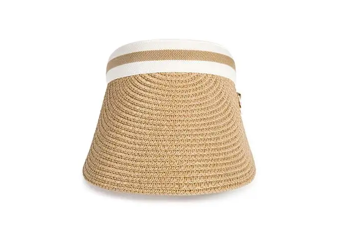 Evrfelan новые женские солнцезащитные шапки ручной работы соломенный бант Козырек Кепка s летняя кепка Повседневная Солнцезащитная шляпа с пустым верхом пляж