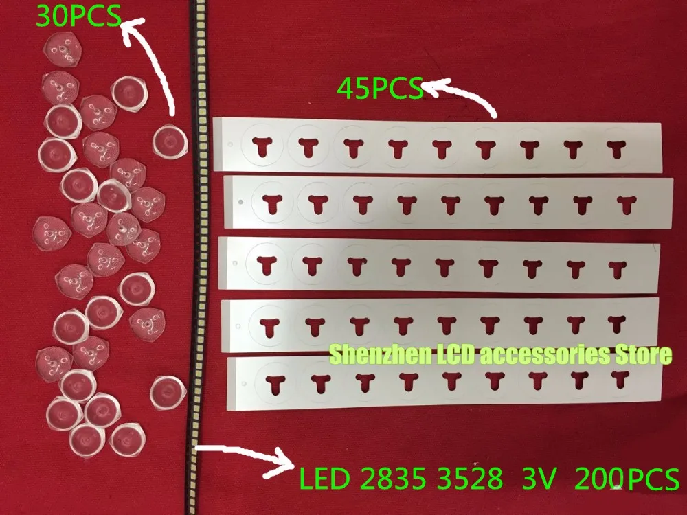 275 шт./лот светодиодный Подсветка 1210 3528 2835 3V для LG 32 дюймов ЖК-дисплей ТВ 32LN5100 32LN545B 32LN5180 6916L 1106A 1105A