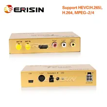 Erisin ES338-Y автомобильный мобильный цифровой HDTV DVB-T2 приемник HEVC H.265 H.264 HDMI USB для ES49XX серии ES39XX серии ES8985V