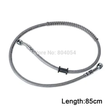 

85cm/33" M10 Brake Oil Hose Line Pipe Fit Universal Motocross Motorbike Banjo Hydraulic Reinforced Stainless Steel Braided