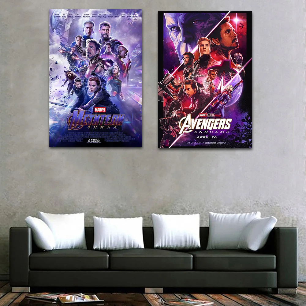 Союз Мстителей 4 Шелковый плакат Manwei персонажи для спальни декоративная картина Marvel фильм настенные картины для гостиной