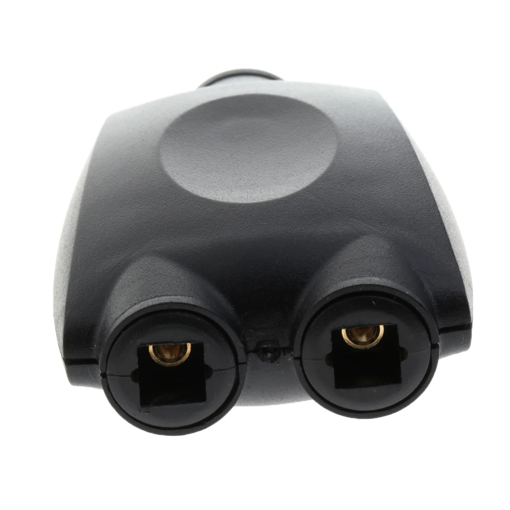 Toslink Digital Optical SPDIF Audio 1x2 Y Splitter Switcher Converter Black