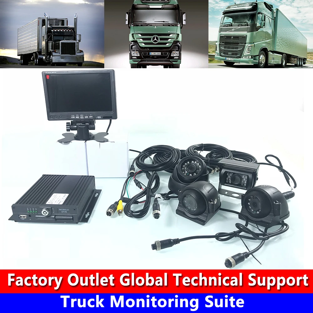 

Factory wholesale truck monitoring kit school bus / private car / off-road vehicle local video HD system host PAL / NTSC