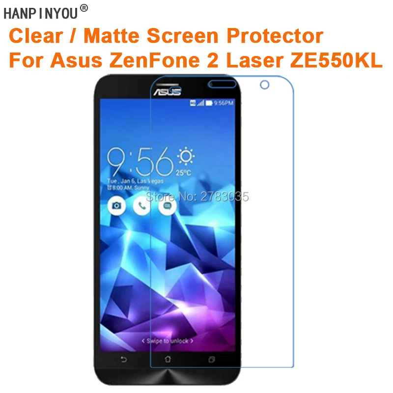 HD Прозрачная/Антибликовая матовая защитная пленка для Asus ZenFone 2 Laser 5 ZE550KL ZE551KL