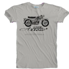 2019 nuevos hombres Retro Vintage Ariel flecha motocicleta motorista detalle impreso camiseta tallas S a 5XL camiseta