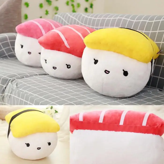 Brinquedos de Pelúcia Presentes para Crianças Japão Sushi Forma Recheado Macio Sofá Almofada Bm88 1 pc 11 Cheap Almofadas de pelúcia