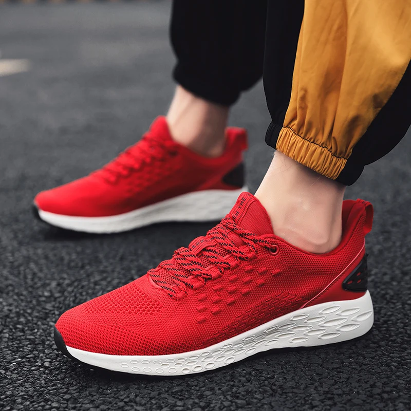 

Trend Fly Woven Lightweight Sports Shoes Breathable Casual Men's Shoes