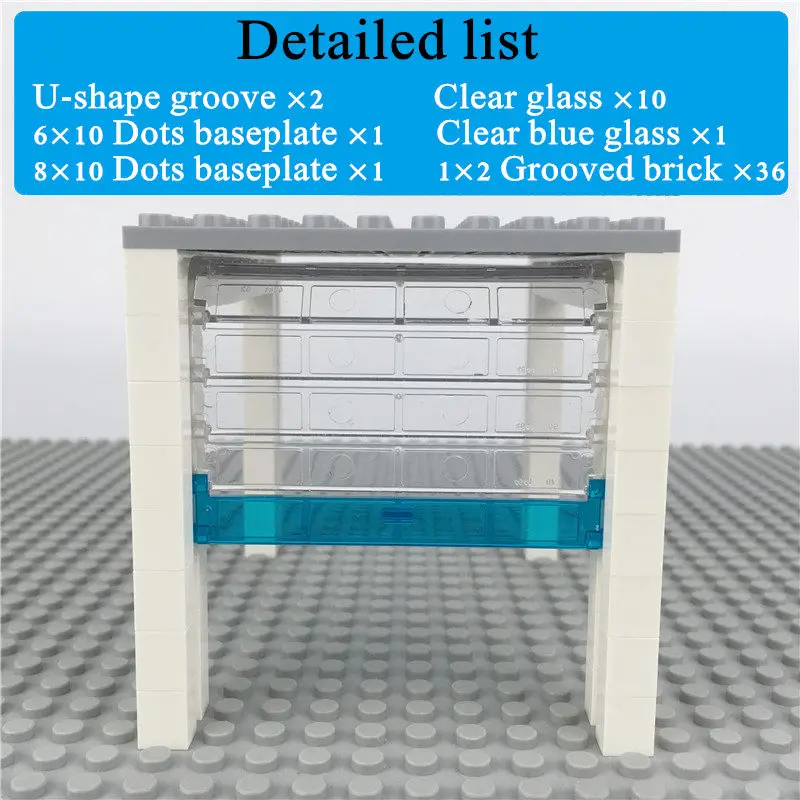 Dubbi diy строительные блоки для выкладки гаража с роликовыми воротами аксессуары для дома блоки совместимы с брендами для подарка