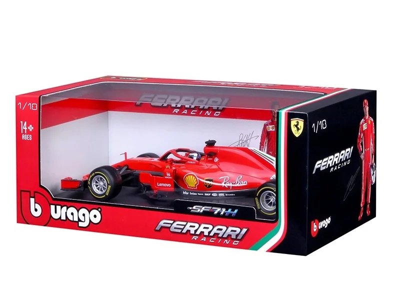 BBurago 1:18 F1 2018 SF71H Formula One литья под давлением модели гоночный автомобиль