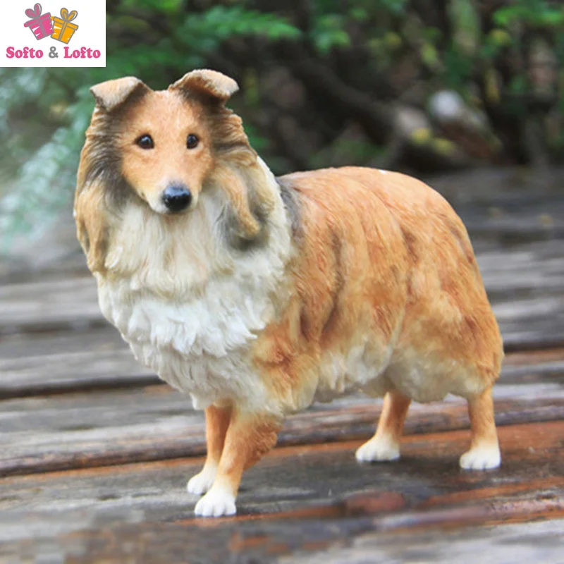 

NEW Shetland sheepdog shelti dog figure,car styling home room decoration,quality doggy puppy article Christmas birthday gift toy