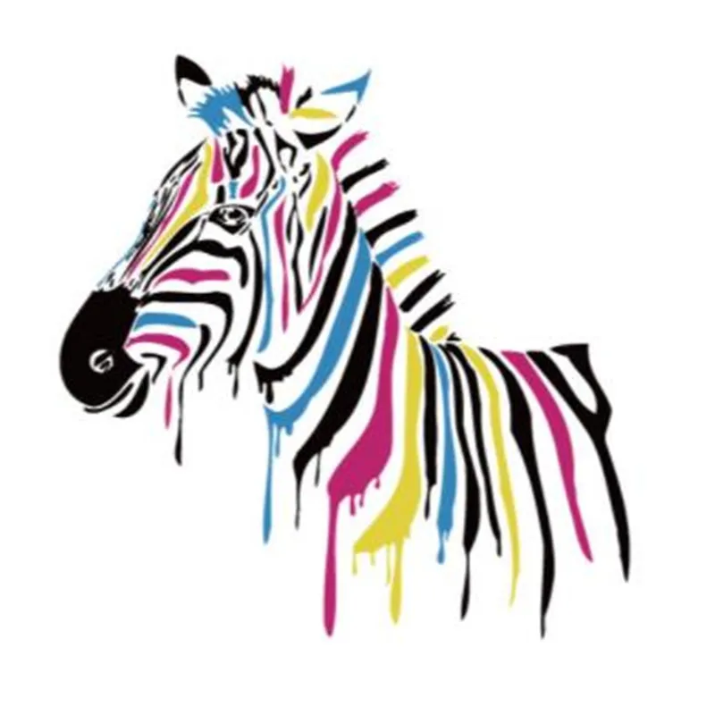 

Fashion Flower patches for clothes Lovely zebra 3d stickers iron on transfers for clothing t-shirt girl heat transfer pvc patch