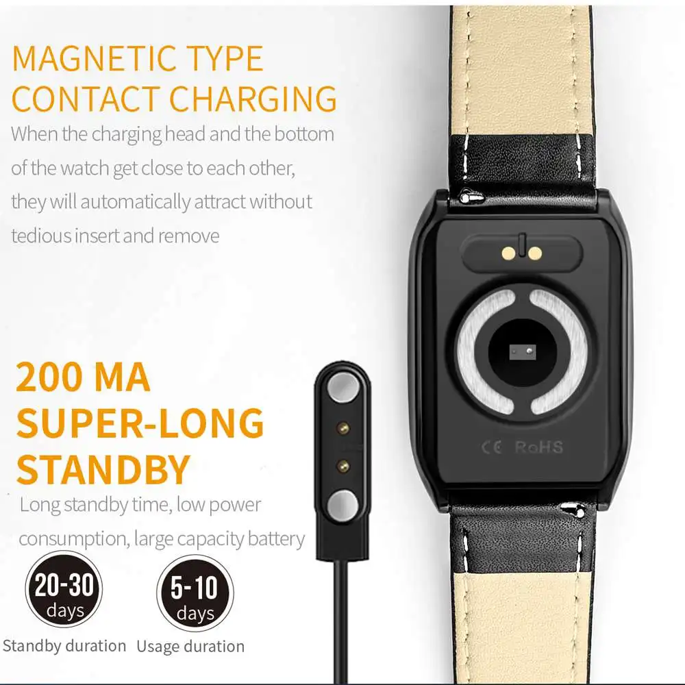 Vwar AF7 ЭКГ PPG Смарт часы для мужчин с электрокардиограммой дисплей Smartwatch