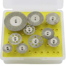 10pcs Grinding Accessories Diamond Cutting Mini Cutting Disc Circular Saw Blade For Dremel Abrasive Accessories  