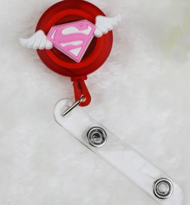 1pcs Cartoon Animals Retractable Badge Reel Student Nurse Horizontal type Exhibition ID Name Card Badge Holder Office Supplies