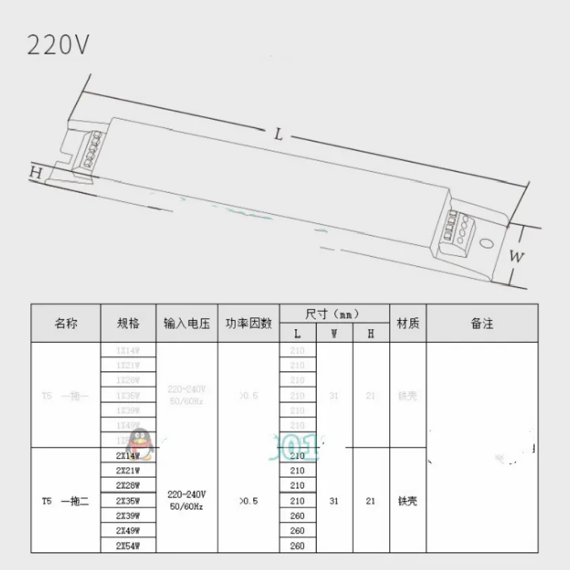 220 v-240 V 2*14 W 2*21 Вт 2*28 W 2*35 Вт 2*49 Вт 2*54 W электронный Амперметр t5 электронный балласт для люминесцентных ламп