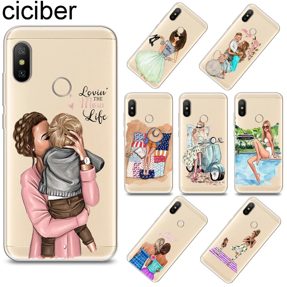 

ciciber Super Mom Cover for Xiaomi Redmi Note 7 5 6 4 3 Pro X A Soft TPU Phone Case for Redmi 6 5 4 3 A X S Plus Pro S2 Funda