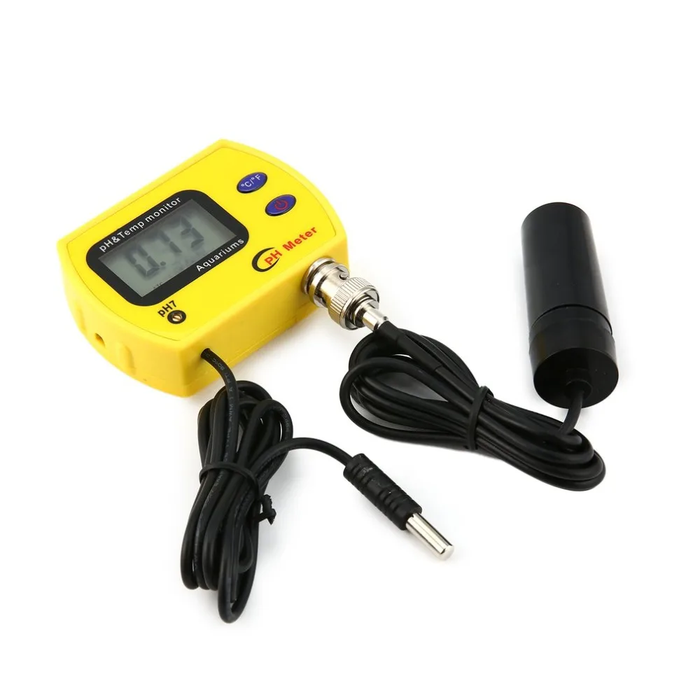 

Digital LCD Water Quality Tester PH Meter Detector Fish Tank Aquarium Temperature Meter Monitor Analyzer