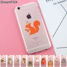 

K347 Squirrel Soft TPU Silicone Case Cover For Apple iPhone 7 6 6S Plus 5 5S SE 5C 4 4S