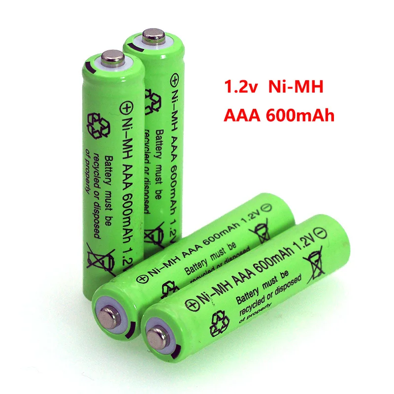 1,2 v Ni-MH AAA батареи 600mAh перезаряжаемые nimh батареи 1,2 V Ni-MH aaa для электрического дистанционного управления автомобиля игрушки RC ues