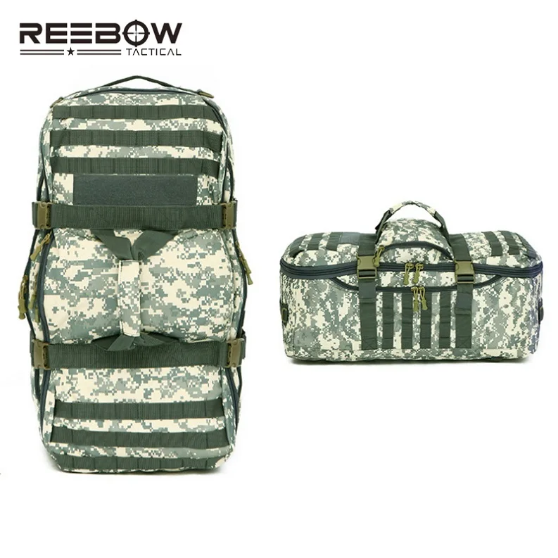 60л большой емкости Mil-spec нейлоновый рюкзак для рук для мужчин и женщин для улицы MOLLE дорожная сумка для багажа спортивная походная охотничья тренировочная сумка - Цвет: ACU Camo