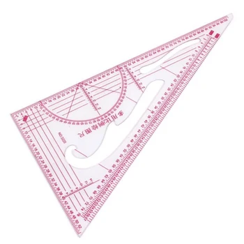 

Perfect-Clothing 1: 3 1: 4 1: 5 Share 90 degrees Triangular scale ruler 2 parts